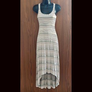 Casual Couture Striped Maxi Handkerchief Skirt Dress